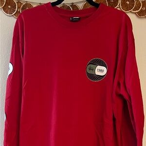 Red Long sleeve Stussy 1980 Capsule TShirt